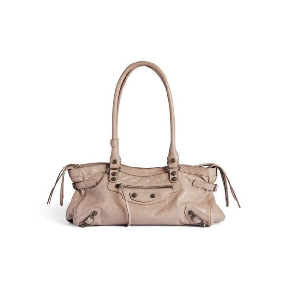 Le City Bag East-West in sesame Arena Storico lambskin