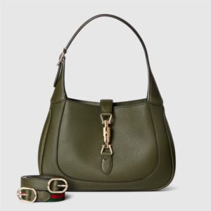 replica Gucci Jackie 1961 medium bag green leather