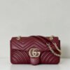 GG Marmont medium shoulder bag Rosso Ancora red leather
