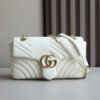 GG Marmont medium shoulder bag white leather