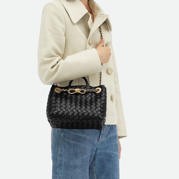 Bottega Veneta Small Andiamo Chain Black replica bag