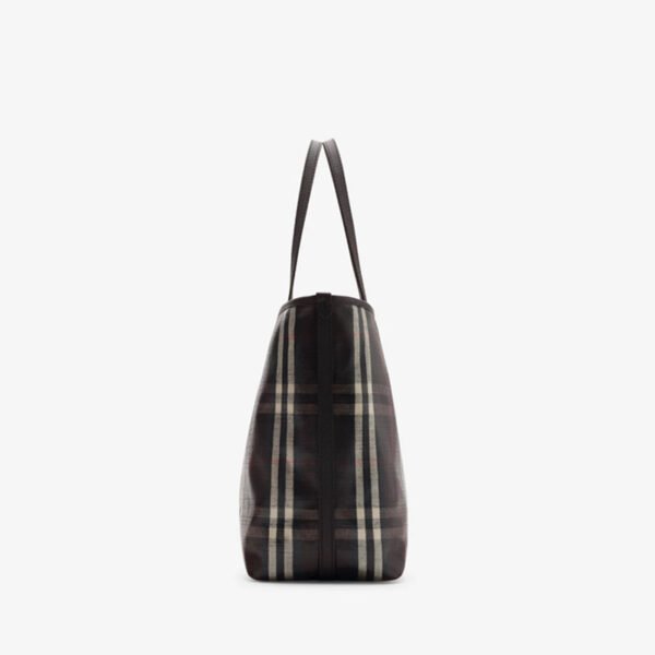 BURBERRY Medium Highlands Tote Mahogany red