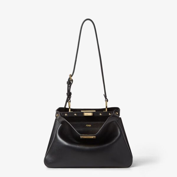 FENDI Peekaboo Soft Small Black replica Bag