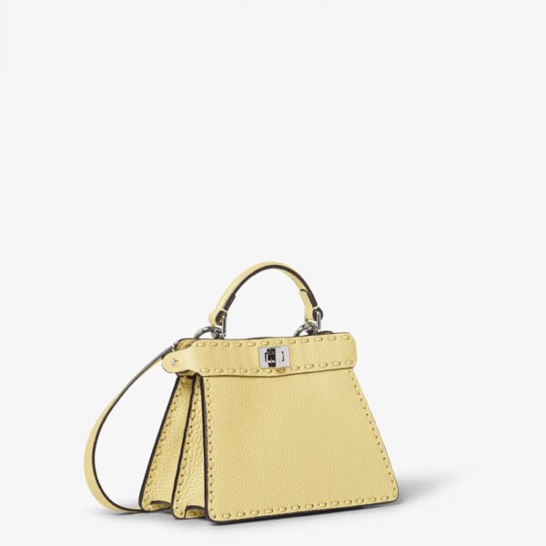 Best FENDI Peekaboo ISeeU Petite Yellow replica bag