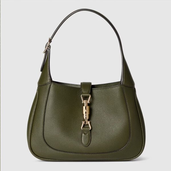 1:1 replica price of Gucci Jackie 1961 medium bag Variation forest green leather