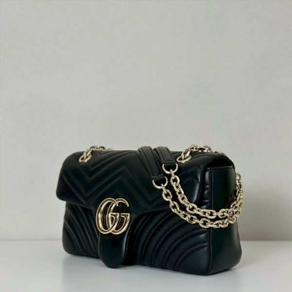 Replica GUCCI GG Marmont medium shoulder bag black