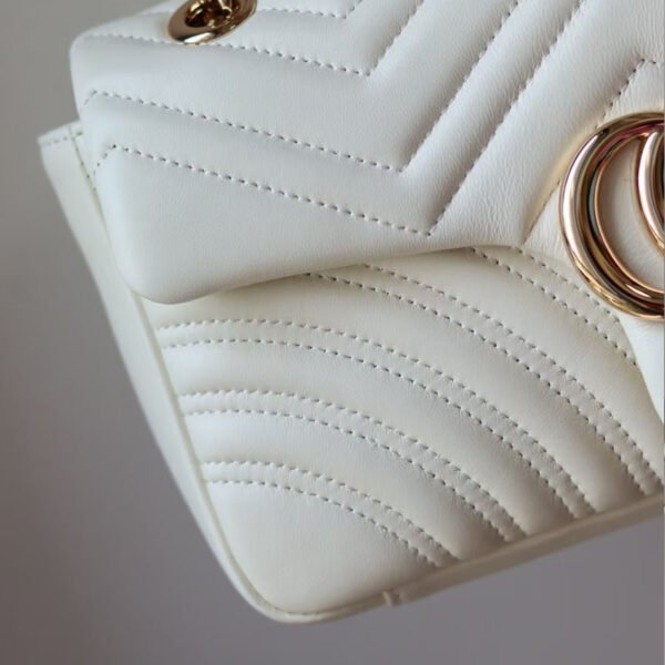 Replica GG Marmont medium shoulder bag white