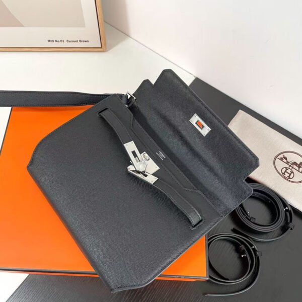 Replica Kelly depeches 25 pouch noir