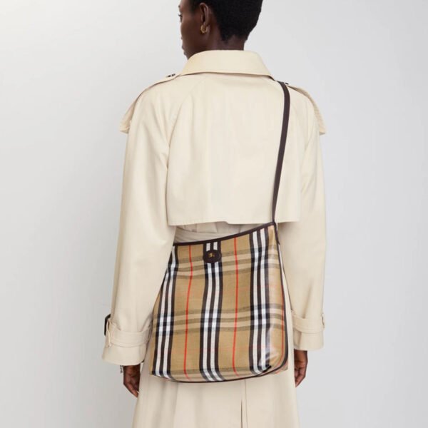 BURBERRY Small Highlands Shoulder Bag Sand