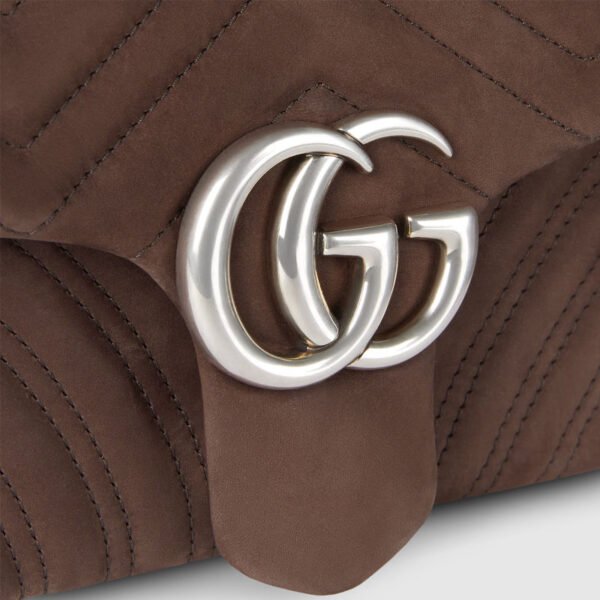 Replica GG Marmont medium shoulder bag dark brown