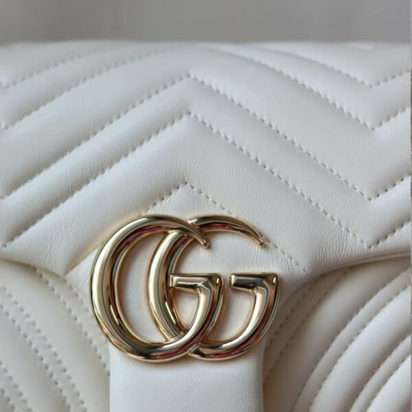 Replica gg marmont medium shoulder bag white price