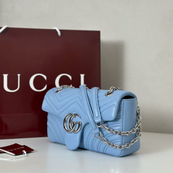 Replica GG Marmont medium shoulder bag light blue