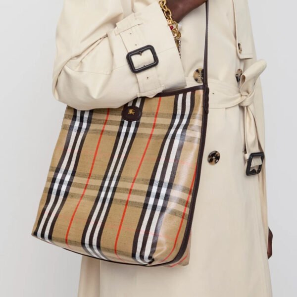 Replica BURBERRY Small Highlands Shoulder Bag Sand AAA Original 1:1 imitation price