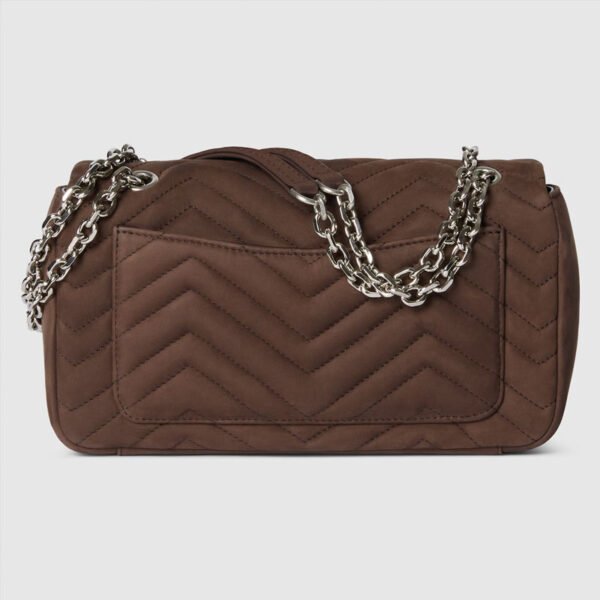 Replica GUCCI gg marmont medium shoulder bag dark brown