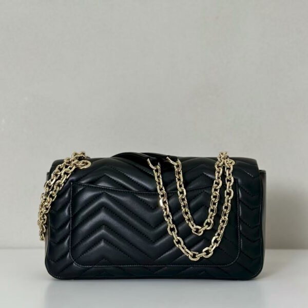 Replica GG Marmont medium shoulder bag black