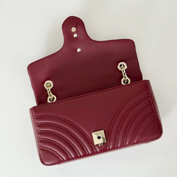 Replica GG Marmont medium shoulder bag Rosso Ancora red