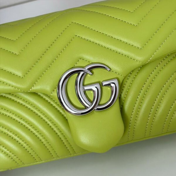 Replica gg marmont medium shoulder bag bright green price