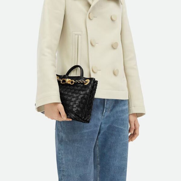 Replica Bottega Veneta Small Andiamo Chain Black