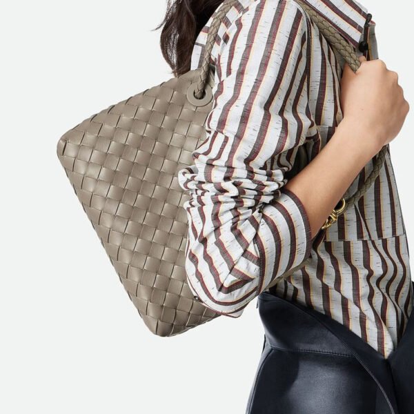 Replica Bottega Veneta Small Andiamo Limestone