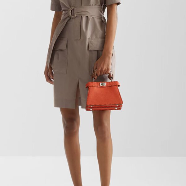 FENDI Peekaboo ISeeU Petite Orange
