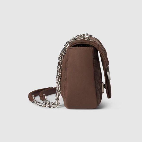 Replica GUCCI GG Marmont medium shoulder bag dark brown leather 1:1 replica price