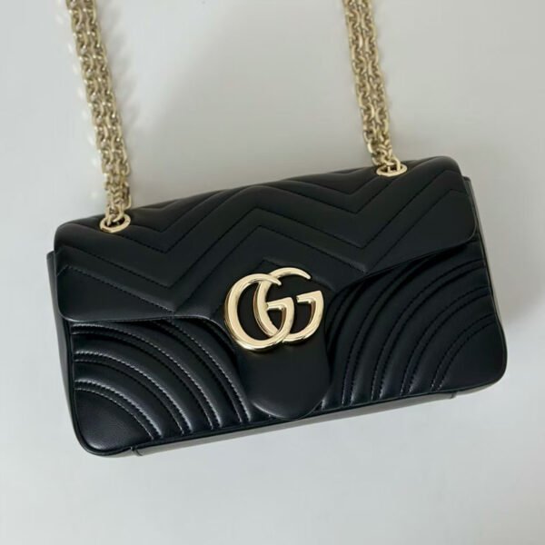 Replica gg marmont medium shoulder bag black price
