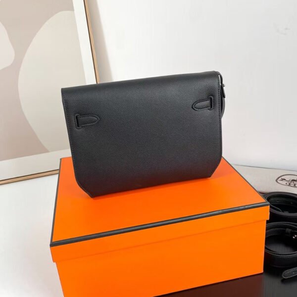 HERMES Kelly depeches 25 pouch noir Replica Bag 100% Original 1:1 Imitation price