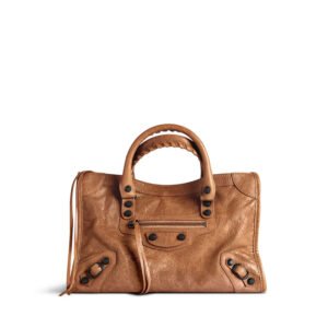 Balenciaga Le City Bag Small in camel Arena Storico lambskin