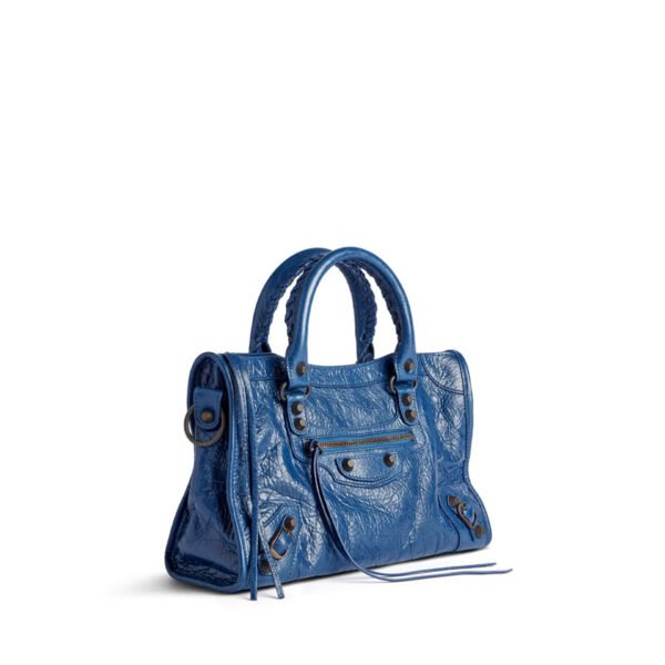 Replica of Balenciaga Le City Bag Small in mineral blue