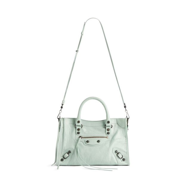 Replica le city bag small in mineral green price