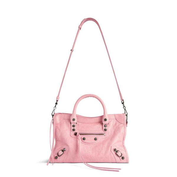 Replica of Balenciaga Le City Bag Small in vintage pink Arena Storico lambskin