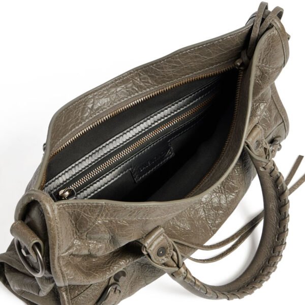 Replica balenciaga le city small bag army green